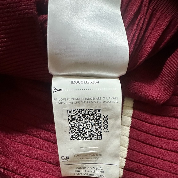 VALENTINO GARAVANI Ribbed-Knit V Logo Sweater XS - Picture 6 of 11